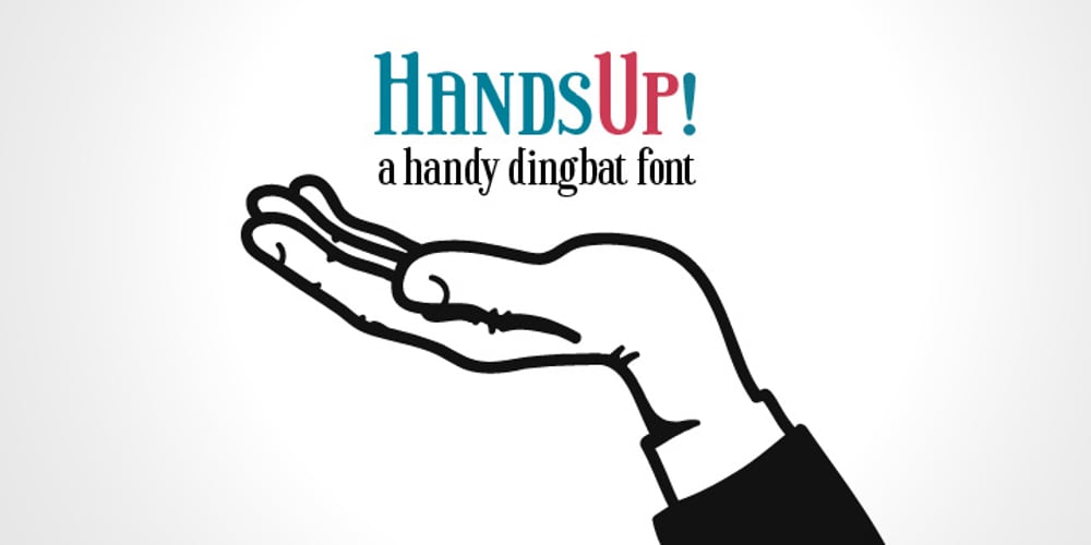 Hands Up font