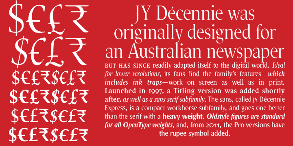 Decennie JY Pro font
