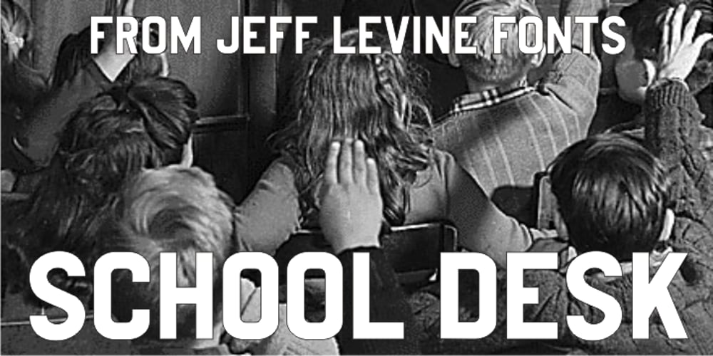 School Desk JNL font