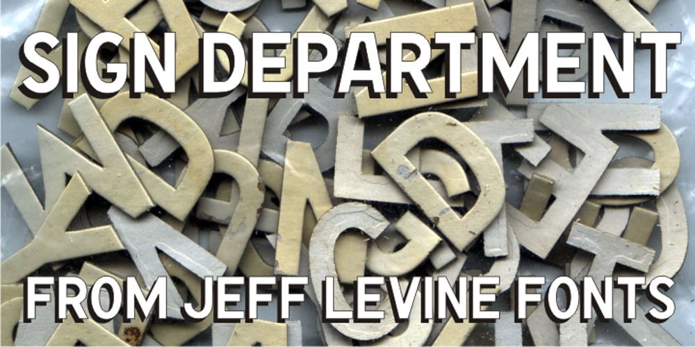 Sign Department JNL font