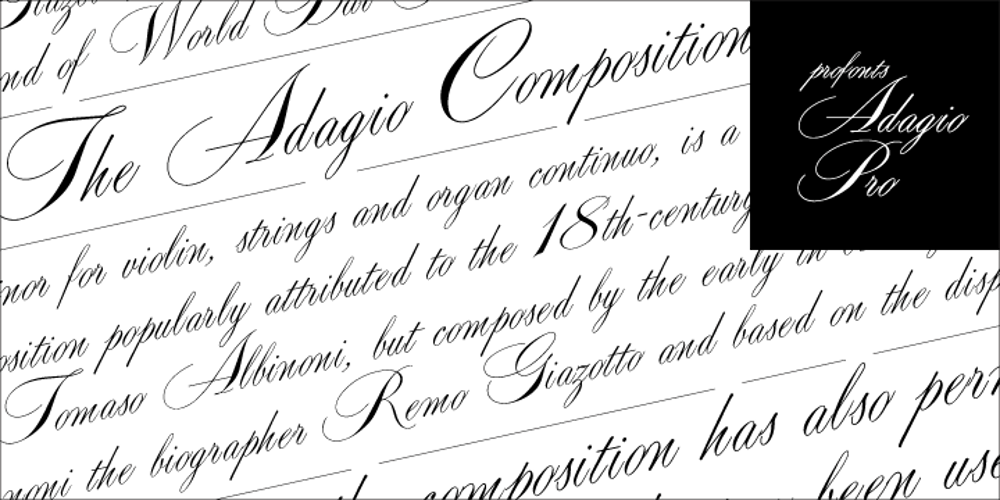 Adagio font