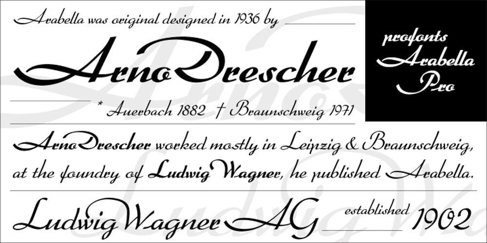 Arabella font