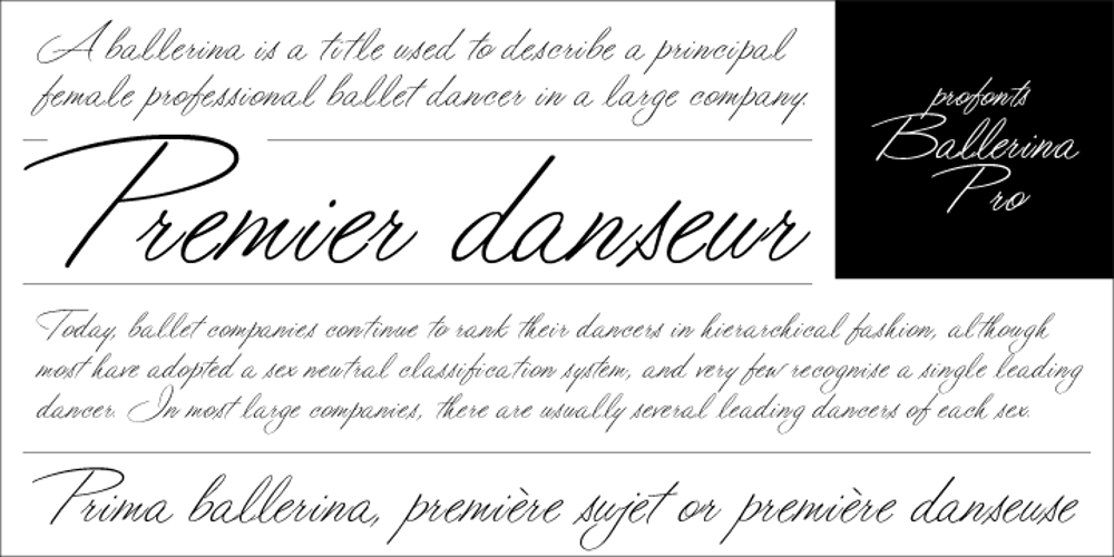 Ballerina font