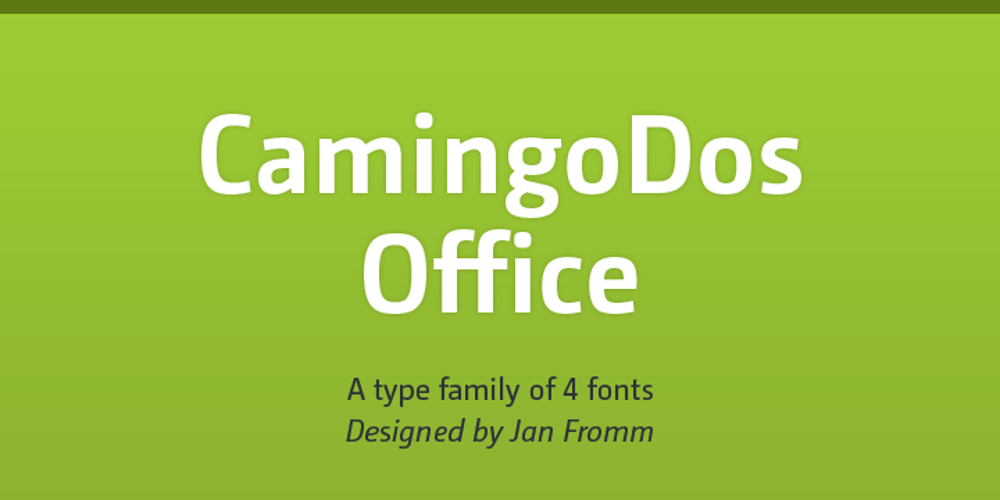 Camingo Dos Office font