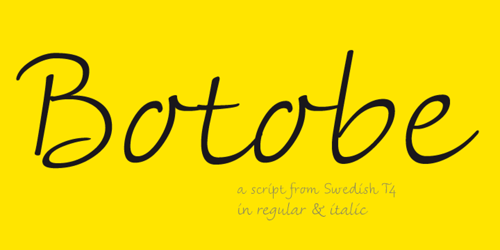 Botobe font