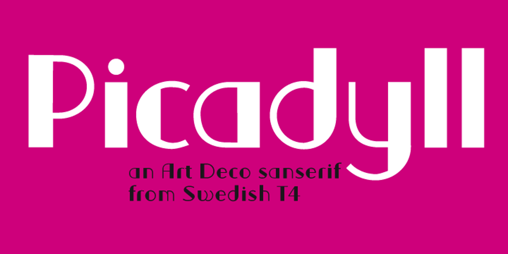 Picadyll font
