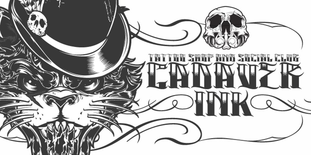 H74 Cadaver Ink font
