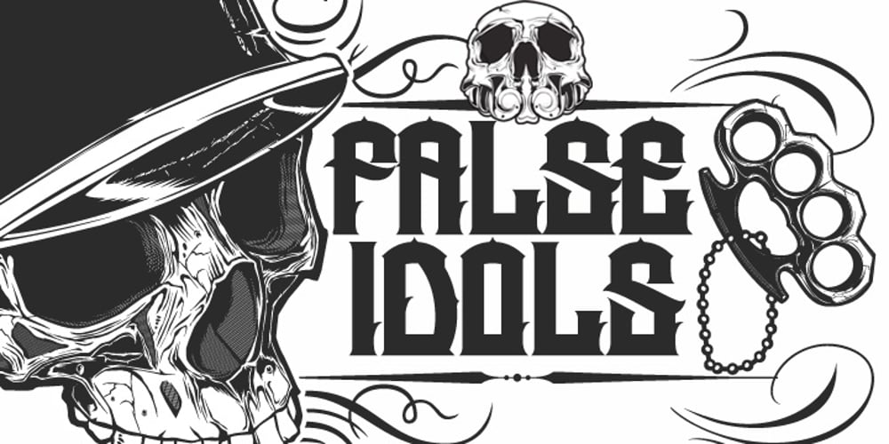 H74 False Idols font