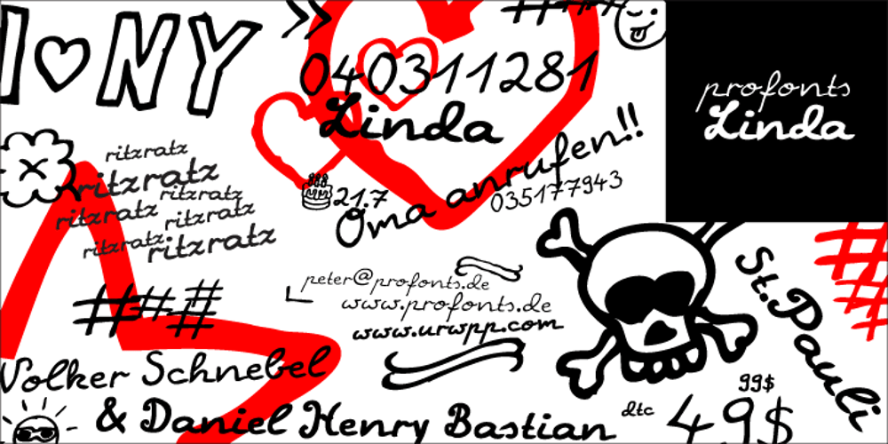 Linda font