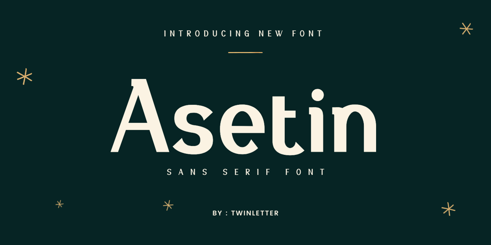 Asetin font