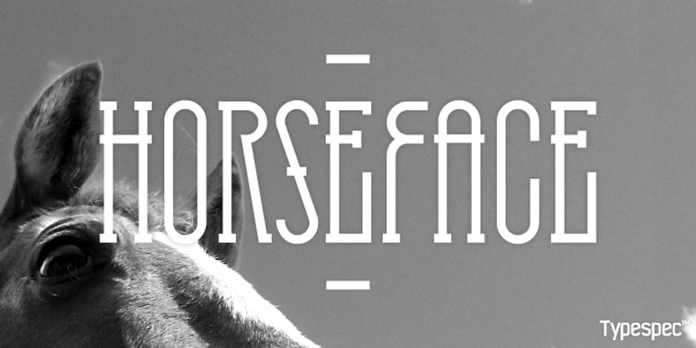 HorseFace font