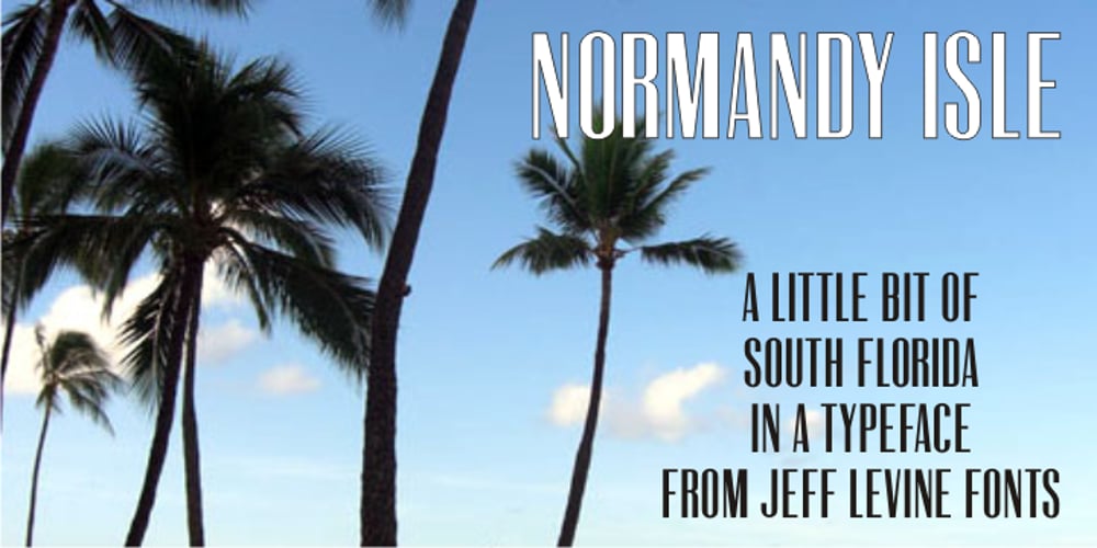 Normandy Isle JNL font