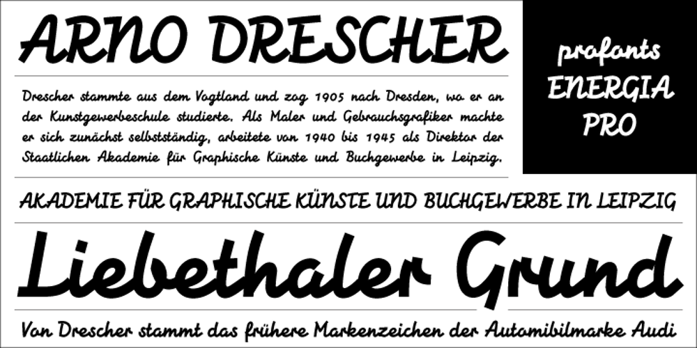 Energia font