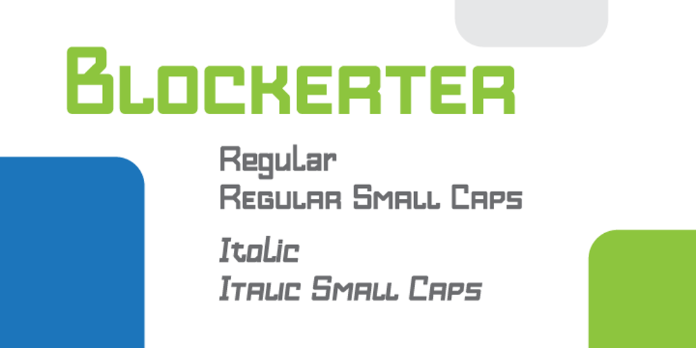 RB Blockerter font