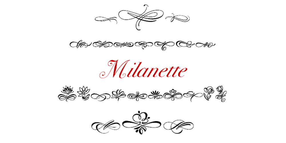 Milanette font