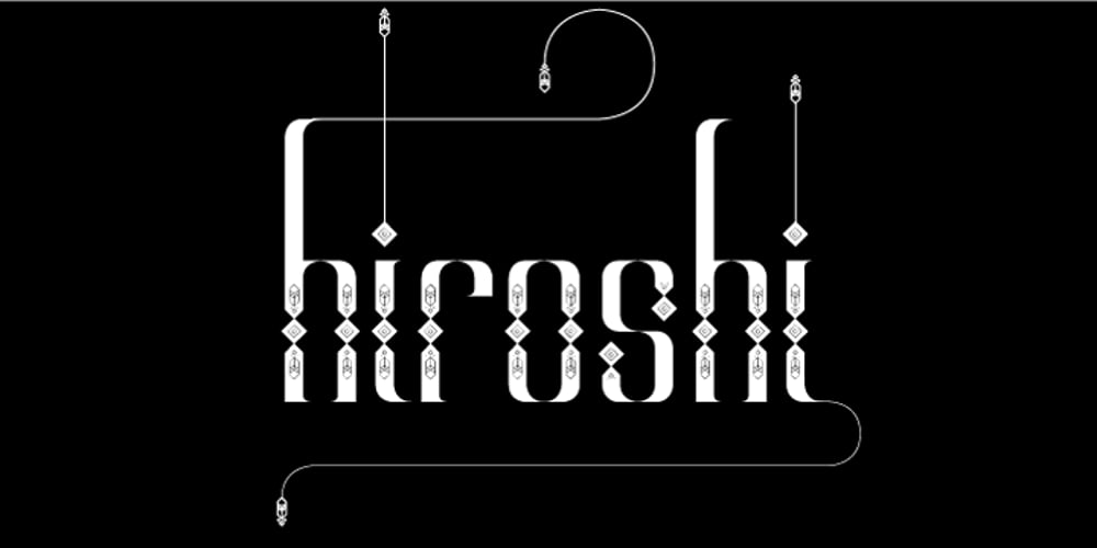 Alt Hiroshi font