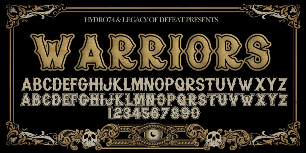 H74 Warriors font