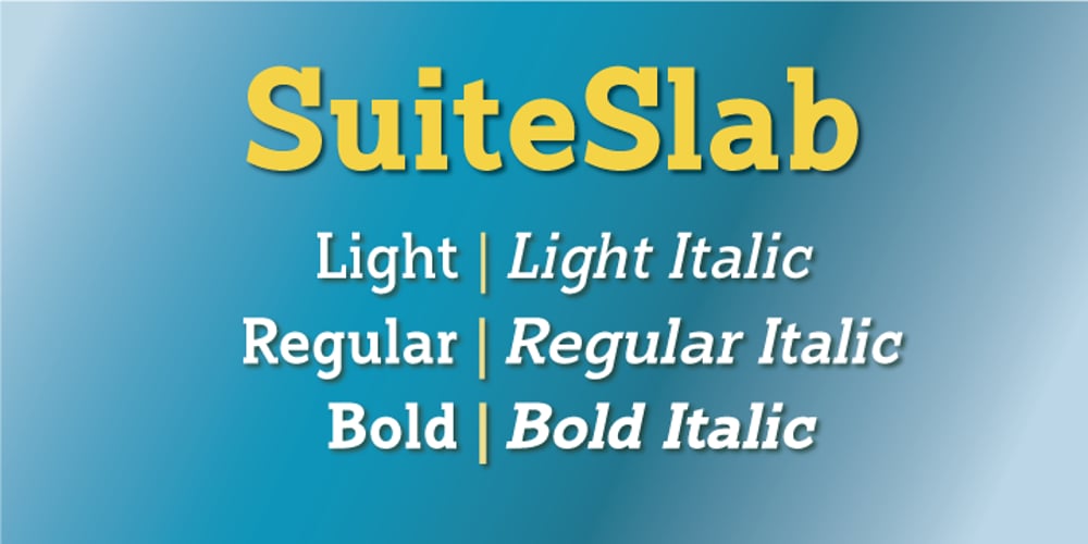 Suite Slab font
