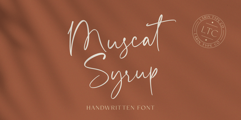 Muscat Syrup font