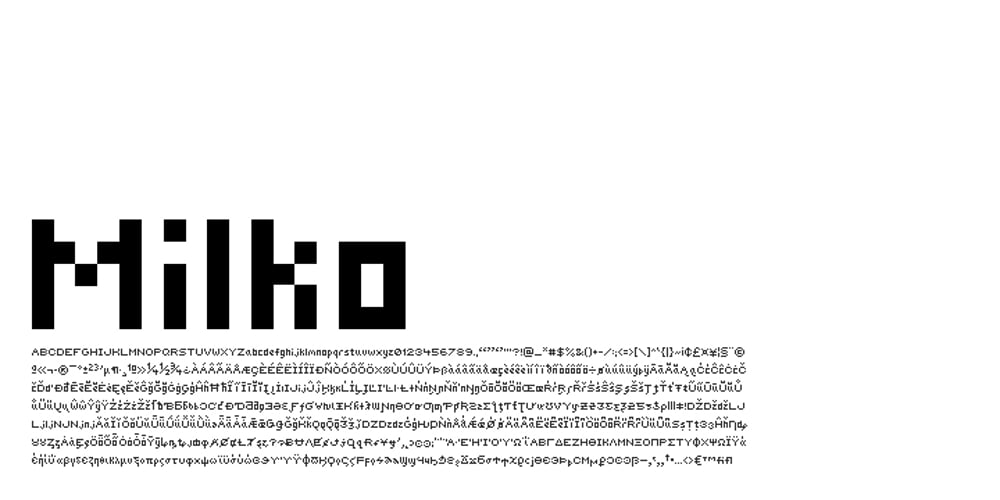 Milko font