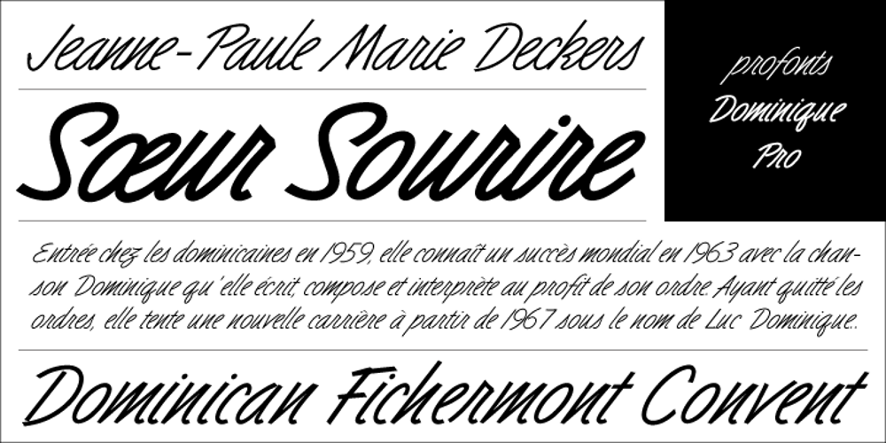 Dominique font
