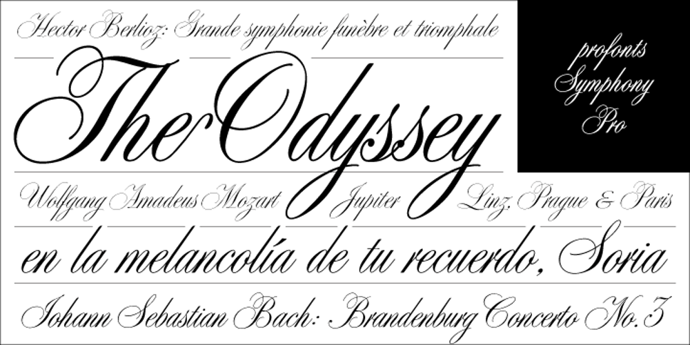 Symphony font