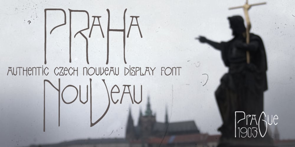 Praha Nouveau font