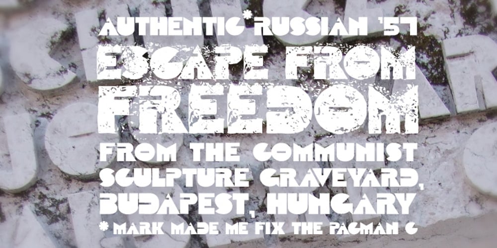 Escape From Budapest font