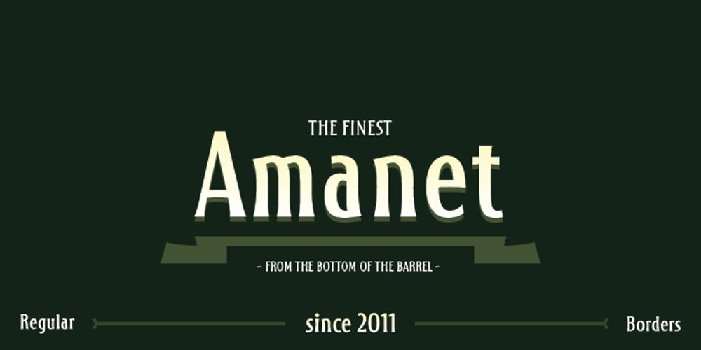 Amanet font