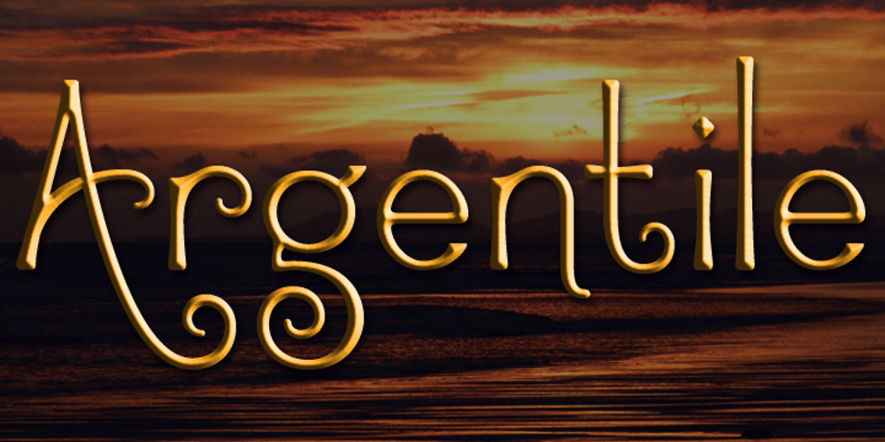 Argentile font