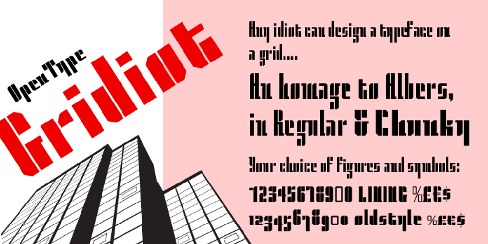 Gridiot font