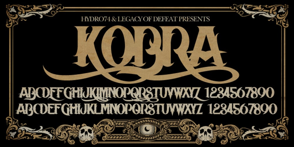 H74 Kobra font