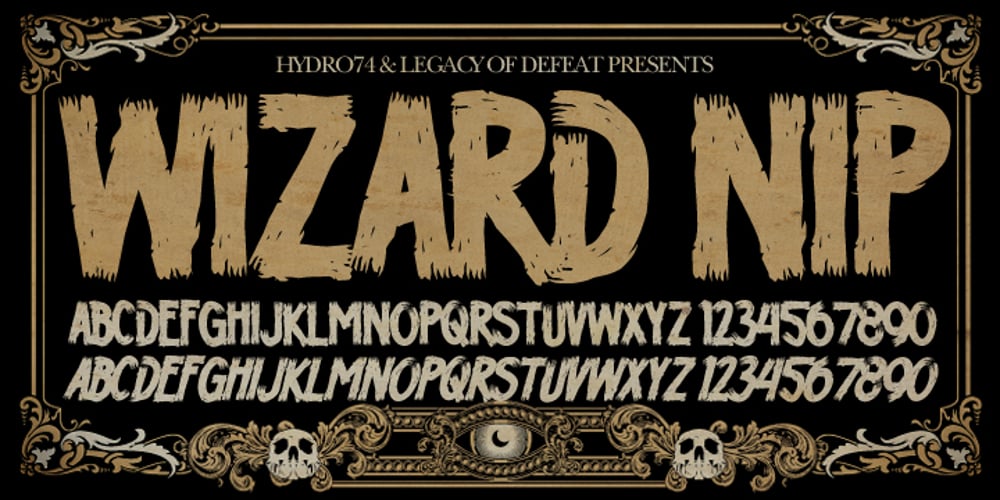H74 Wizard Nip font