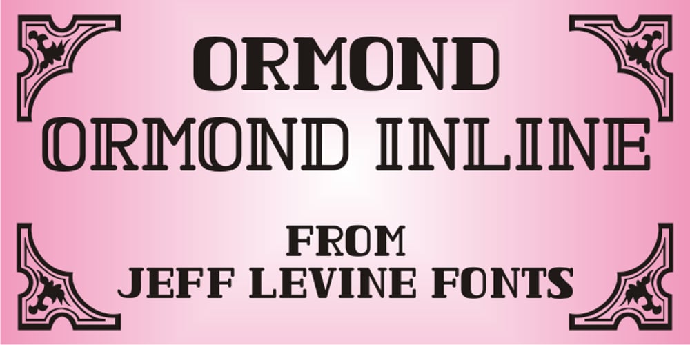 Ormond JNL font