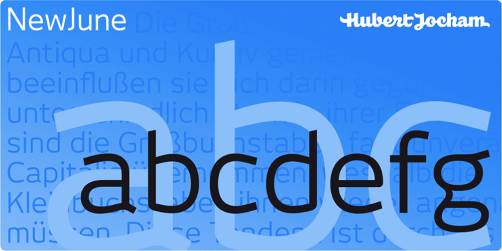 NewJune font