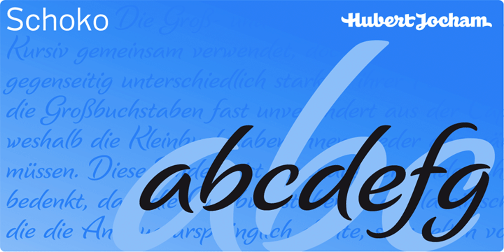 Schoko font