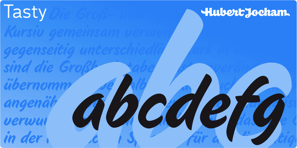 Tasty font