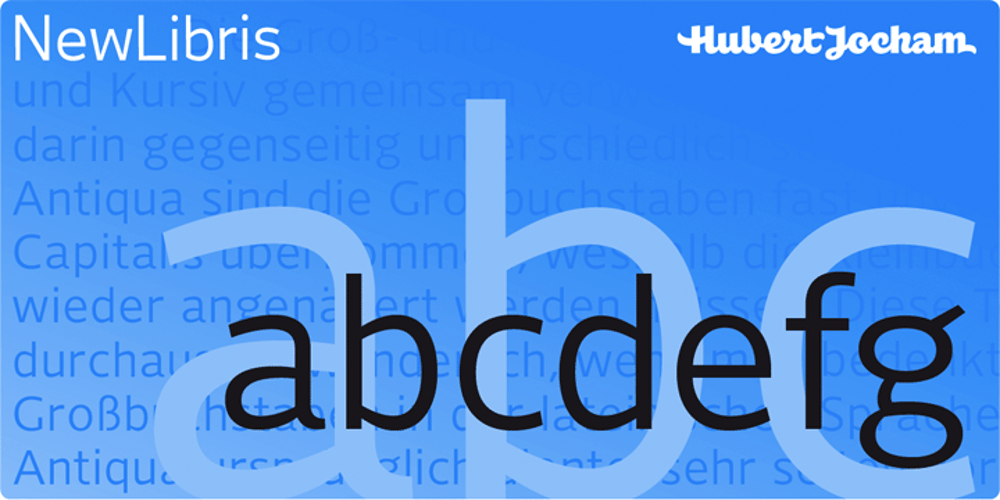 NewLibris font