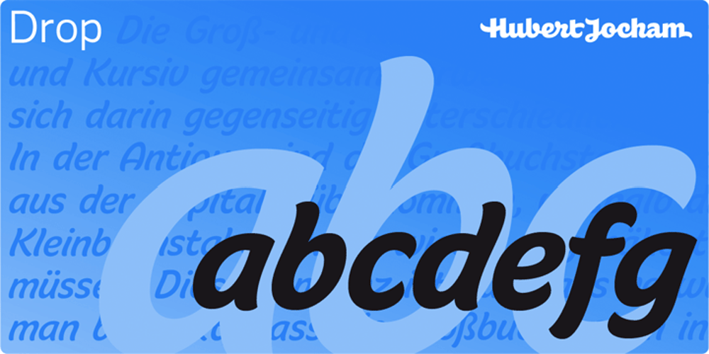 Drop font