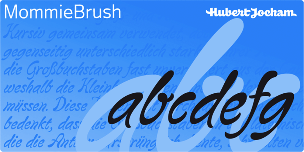 MommieBrush font