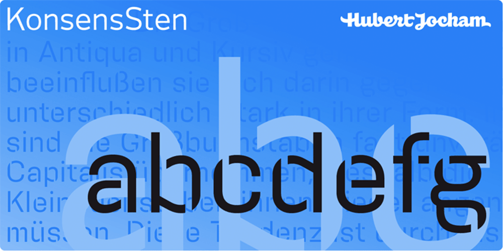 KonsensSten font
