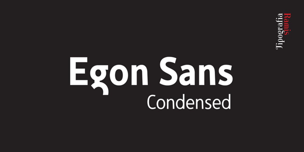 Egon Sans Condensed font