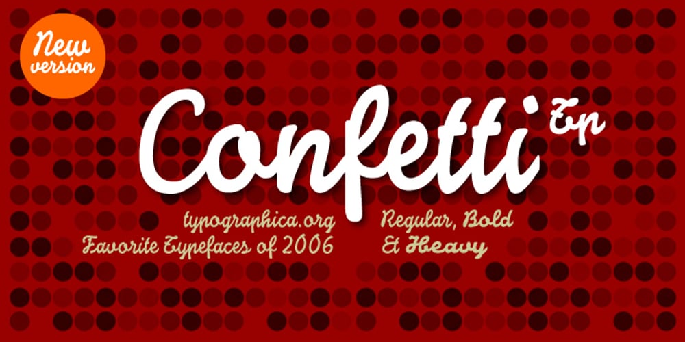 Confetti TP font