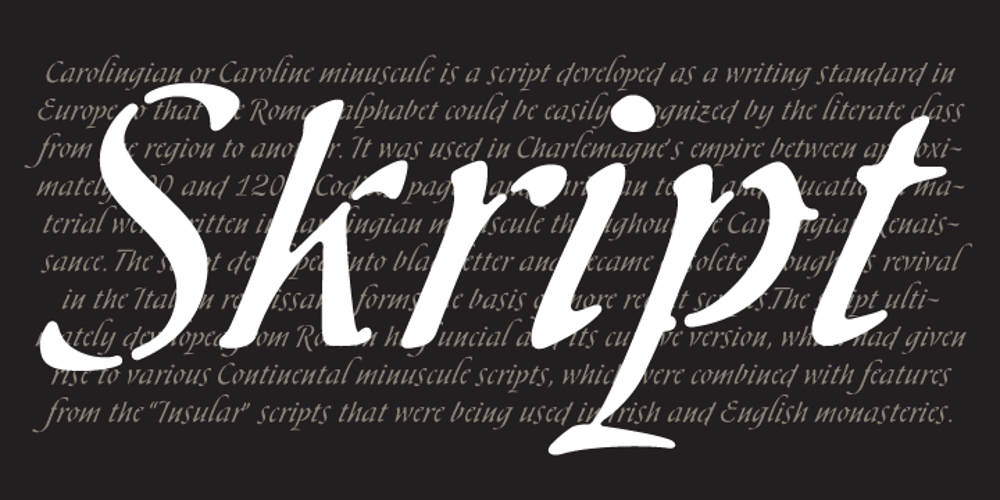 Skript font
