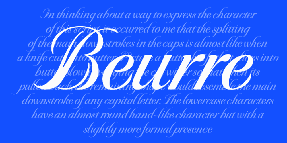 Beurre font