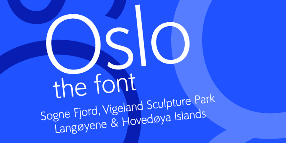 Oslo font