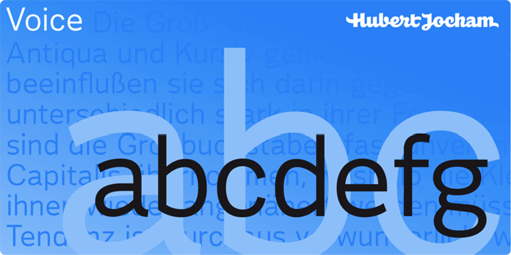 Voice font