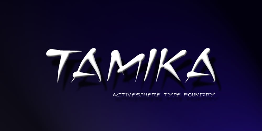 Tamika font