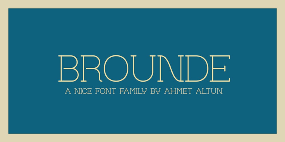 Brounde font