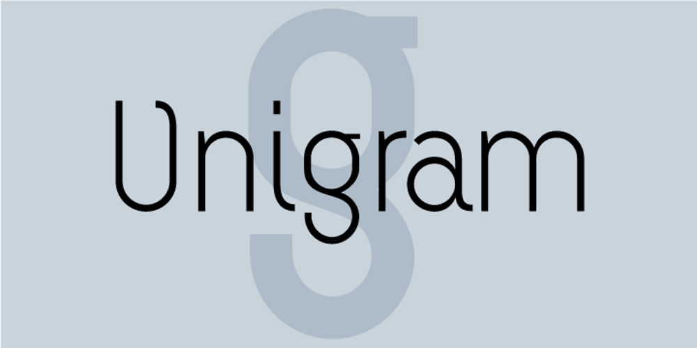Unigram font